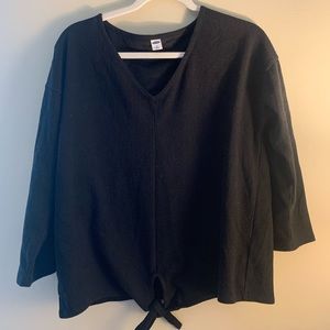Tied Black Old Navy Shirt